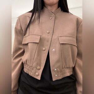Zara outer Dusty pink for spring padded shoulder